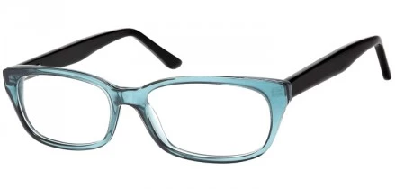 A103A Clear turquoise + black